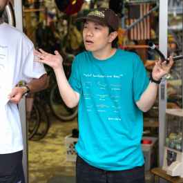 BLUE LUG* NITTO handlebar t-shirt (turquoise green) - BLUE LUG