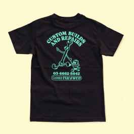 BLUE LUG* HATAGAYA shop t-shirt (black) - BLUE LUG ONLINE STORE