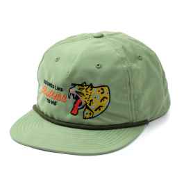 CRUST BIKES* casa verde bullshit snap back cap (sage) - BLUE