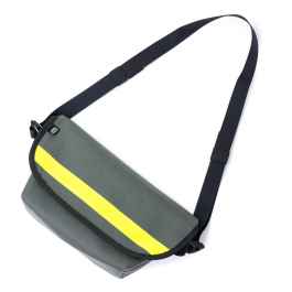 BLUE LUG* hip messenger (grey/yellow reflector) - BLUE LUG