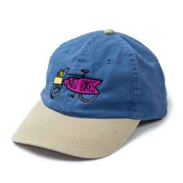 CRUST BIKES クラスト キャップ ブルーラグ 廃盤レア CRUST BIKES* crust embroidered hat (navy/green) - BLUE LUG