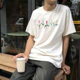 BLUE LUG* sai botanical works t-shirt (natural) - BLUE LUG