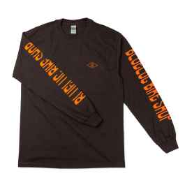 BLUE LUG* bike shop long sleeve t-shirt (brown) - BLUE LUG
