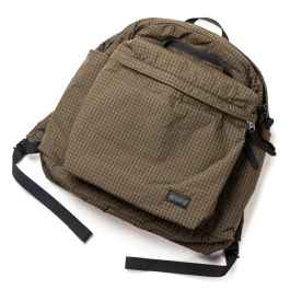 BLUE LUG* THE DAY PACK (padding brown check) - BLUE LUG
