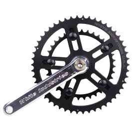 WHITE INDUSTRIES crank arm チェーンリング34Tセット WHITE INDUSTRIES* VBC road crank set (silver) - BLUE LUG