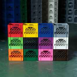 【Made in USA】MILK BOX 青 1つ Made in USA】MILK BOX 青 1つ本物