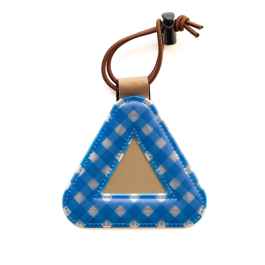 BLUE LUG* FRIDAY triangle reflector (blue/gingham) - BLUE LUG
