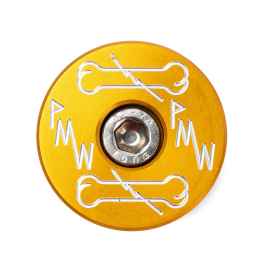 PARAGON MACHINE WORKS* aluminum top cap (gold) - BLUE LUG