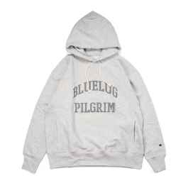 CHAMPION* PILGRIM×BLUE LUG reverse weave hoodie (grey