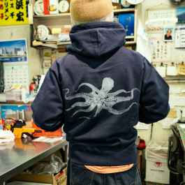 *GENOSACK×BLUE LUG* octo glow hoodie (navy) - BLUE LUG ONLINE STORE