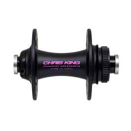 CHRIS KING* R45 disc road hub front (two tone black punch