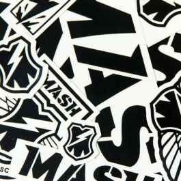 mash sf デカール　ピスト　ステッカー MASH* sticker pack (black/white) - BLUE LUG ONLINE STORE