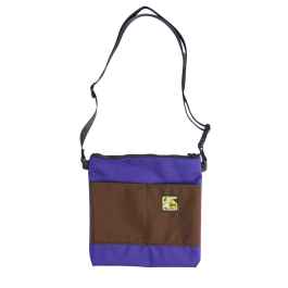 TAXI BAGS* pouch with strap (L/purple/brown) - BLUE LUG ONLINE STORE
