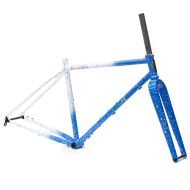 CRUST BIKES* evasion lite step thru frame (blue & white