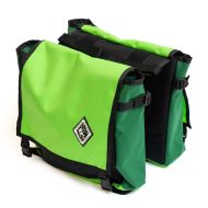 ATMOSPHERE MOUNTAIN WORKS* bike panniers (yellow flap ATMOSPHERE MOUNTAIN WORKS* bike panniers (yellow flap