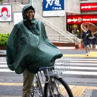 FAIRWEATHER* packable rain poncho (slate blue) - BLUE LUG ONLINE STORE