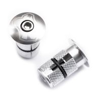 *MASH* bar end cap (silver)