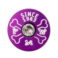 PARAGON MACHINE WORKS* aluminum top cap (black) - BLUE LUG
