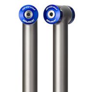 BINGHAM BUILT* titanium layback seatpost (pewter) - BLUE LUG