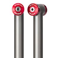 BINGHAM BUILT* titanium layback seatpost (pewter) - BLUE LUG