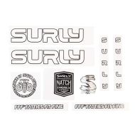 SURLY* overspray frame decal set (white) - BLUE LUG ONLINE STORE