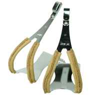 *MKS* leather toe clip (silver)