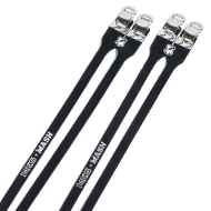 *MASH* MKS × MASH leather double toe straps (black)