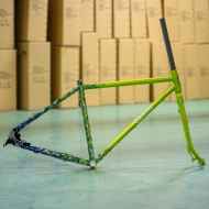 CRUST BIKES* cook paint evasion frame (gray camo/s) - BLUE