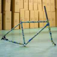 CRUST BIKES* cook paint evasion frame (gray camo/s) - BLUE