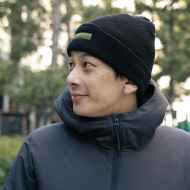 *CADENCE* parts waffle beanie (black)