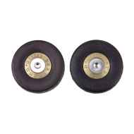 BERTHOUD* bar-end plug cnc alloy and leather (black/silver