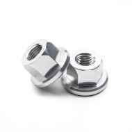 *GRAN COMPE* hub axle nut (silver)