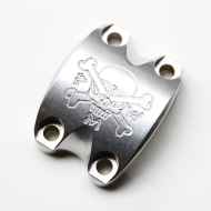 *PARAGON MACHINE WORKS* aluminum front stem plate (silver)