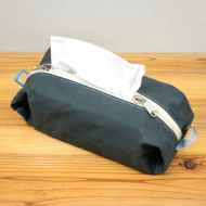 *BLUE LUG* box tissue pouch (wax gray)