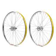 *CRUST BIKES* rim brake wheelset (polish/100/130mm)