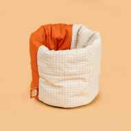 *BLUE LUG* pot pot 丸 (orange/brown check)