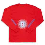 *BLUE LUG* noise long sleeve t-shirt (red)