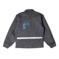 *JEFFREY SINCICH×BLUE LUG* window grate reflective jacket (charcoal)