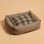 *BLUE LUG* dog bed (brown/pink check)