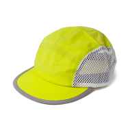 *BLUE LUG* bicycle duckbill cap (lime/mesh)