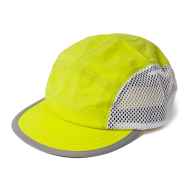 *BLUE LUG* bicycle duckbill cap (lime/mesh)