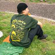 *DIA-COMPE×BLUE LUG* candy shop t-shirt (forest green)