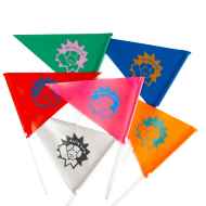 *HATOHOTATE×BLUE LUG* bicycle safety flag