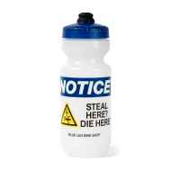 *BLUE LUG* notice water bottle (clear)