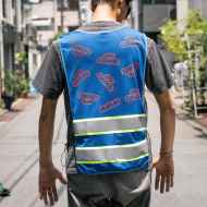 *OFF COURSE×BLUE LUG* side by side kangaroo safety vest (blue)