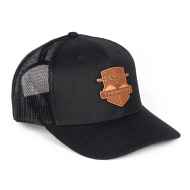*THOMSON* head badge trucker hat (black)
