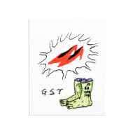 *GHOOOST* transfer sticker (gst high heels erosion flower)