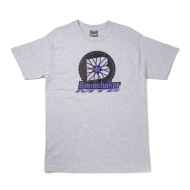 *BONESHAKER MTB* b-wheel t-shirt (gray/purple)