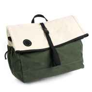 *FAIRWEATHER* brompton bag (waxed canvas/natural/olive)