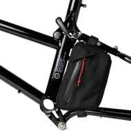 *FAIRWEATHER* seat stay bag for bike friday (black)